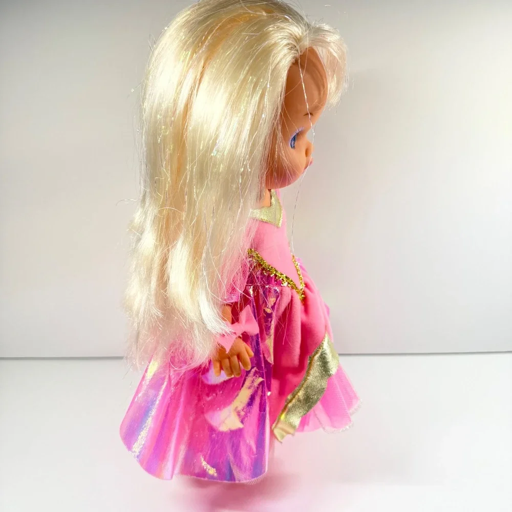 Vintage Little Lil Miss Magic Jewels Doll Mattel 1988 1977 Original Pink Dress